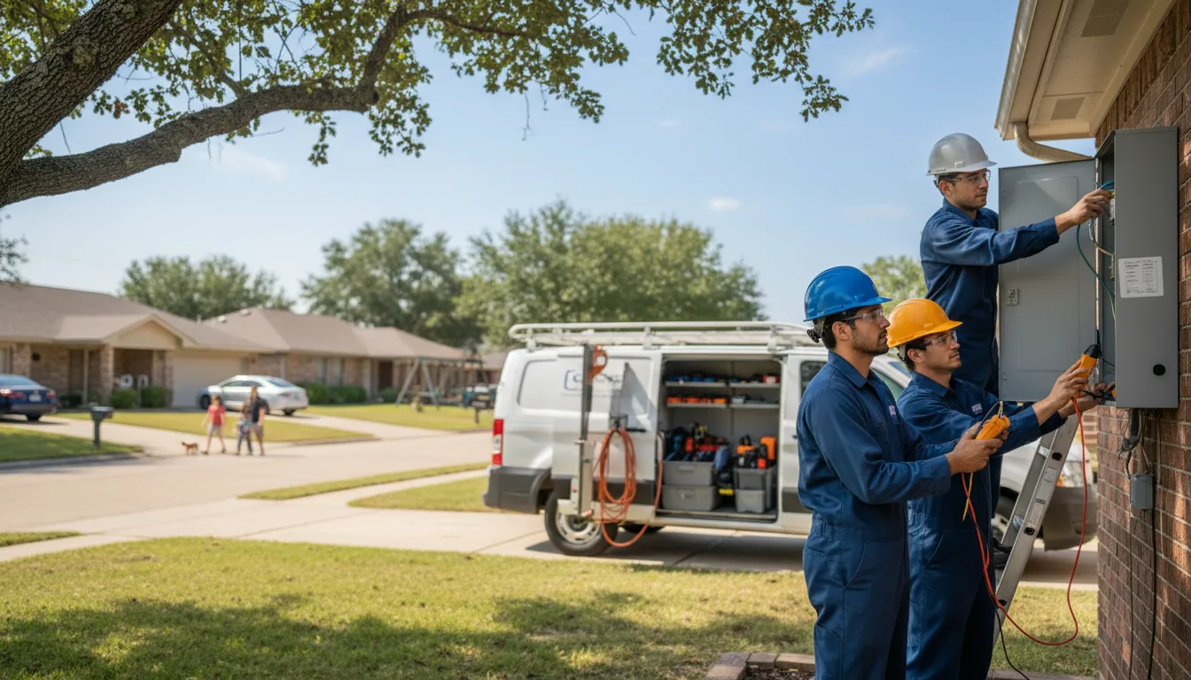Certified electrician providing emergency electrical services in Loman, MN